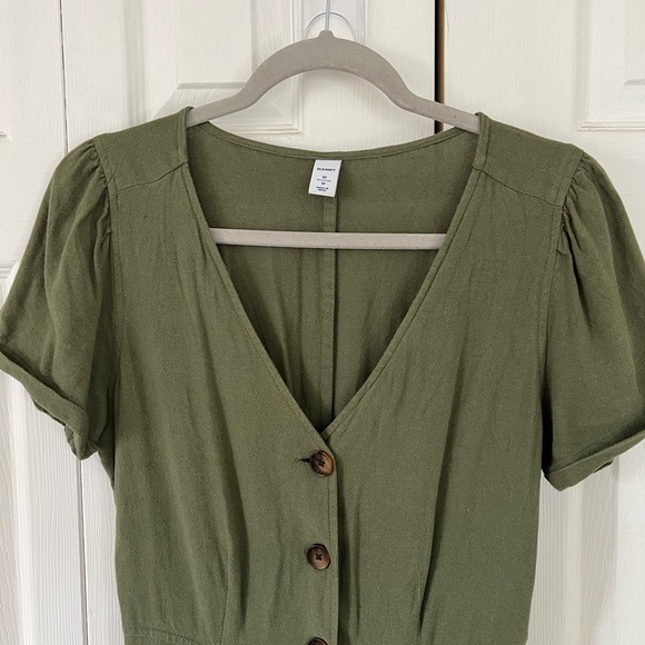 Olive green jumpsuit - Picture 2 of 4